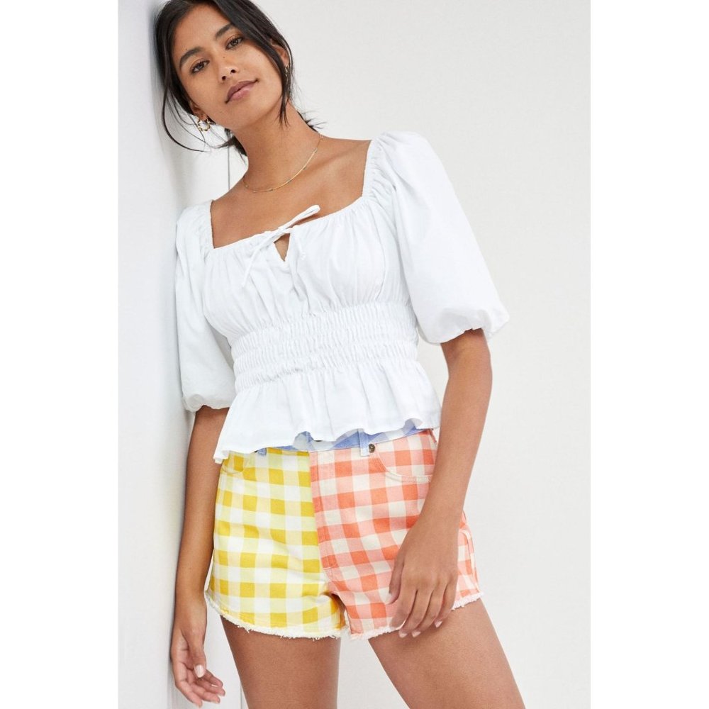 Anthropologie Farm Rio Gingham Shorts
